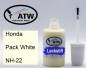 Preview: Honda, Pack White, NH-22: 20ml Lackstift, von ATW Autoteile West.